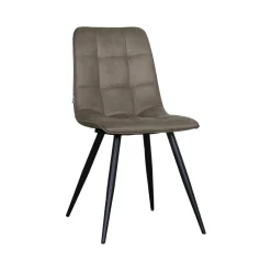 LABEL51 Eetkamerstoel Bistro Micro Suède Taupe
