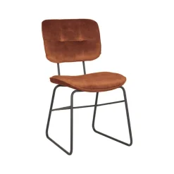 Label51 Eetkamerstoel Dez Velvet Brick