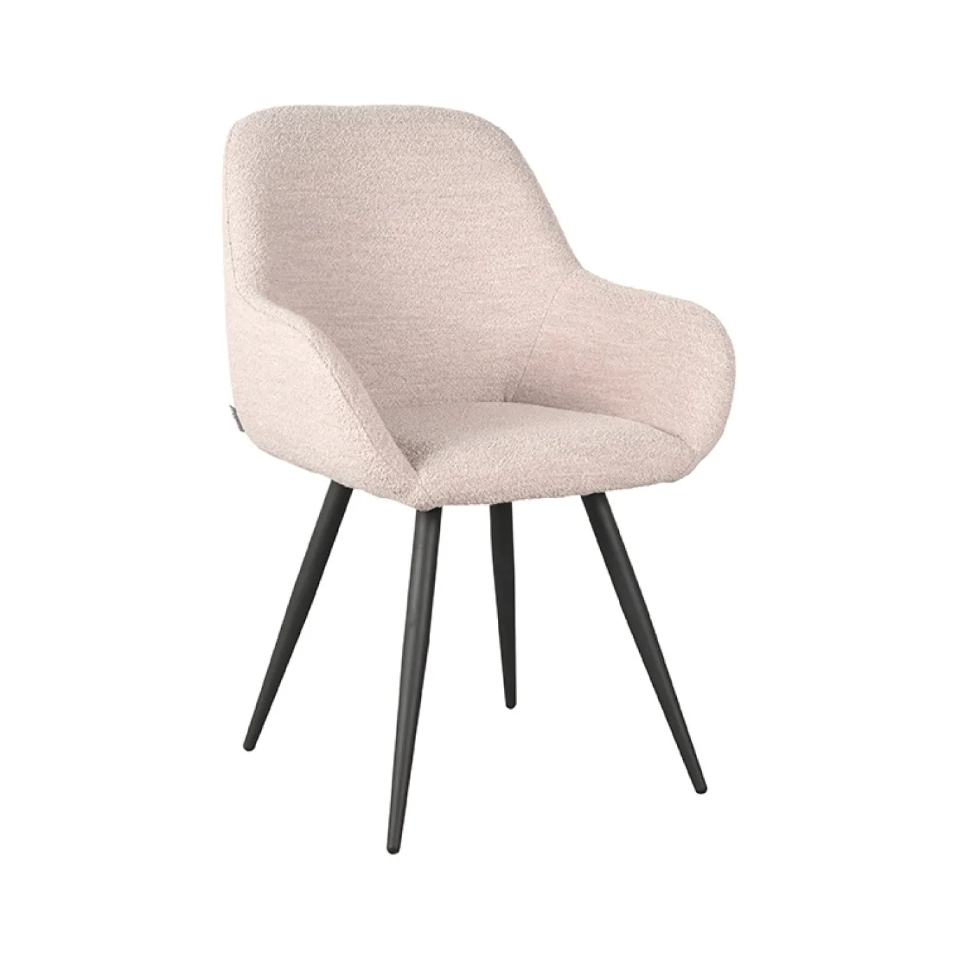 LABEL51 Eetkamerstoel Fender - Naturel - Bouclé