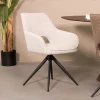 LABEL51 Eetkamerstoel Finley Bouclé Wit