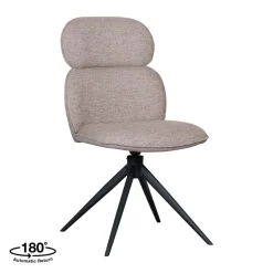 LABEL51 Eetkamerstoel Finn Bouclé Naturel