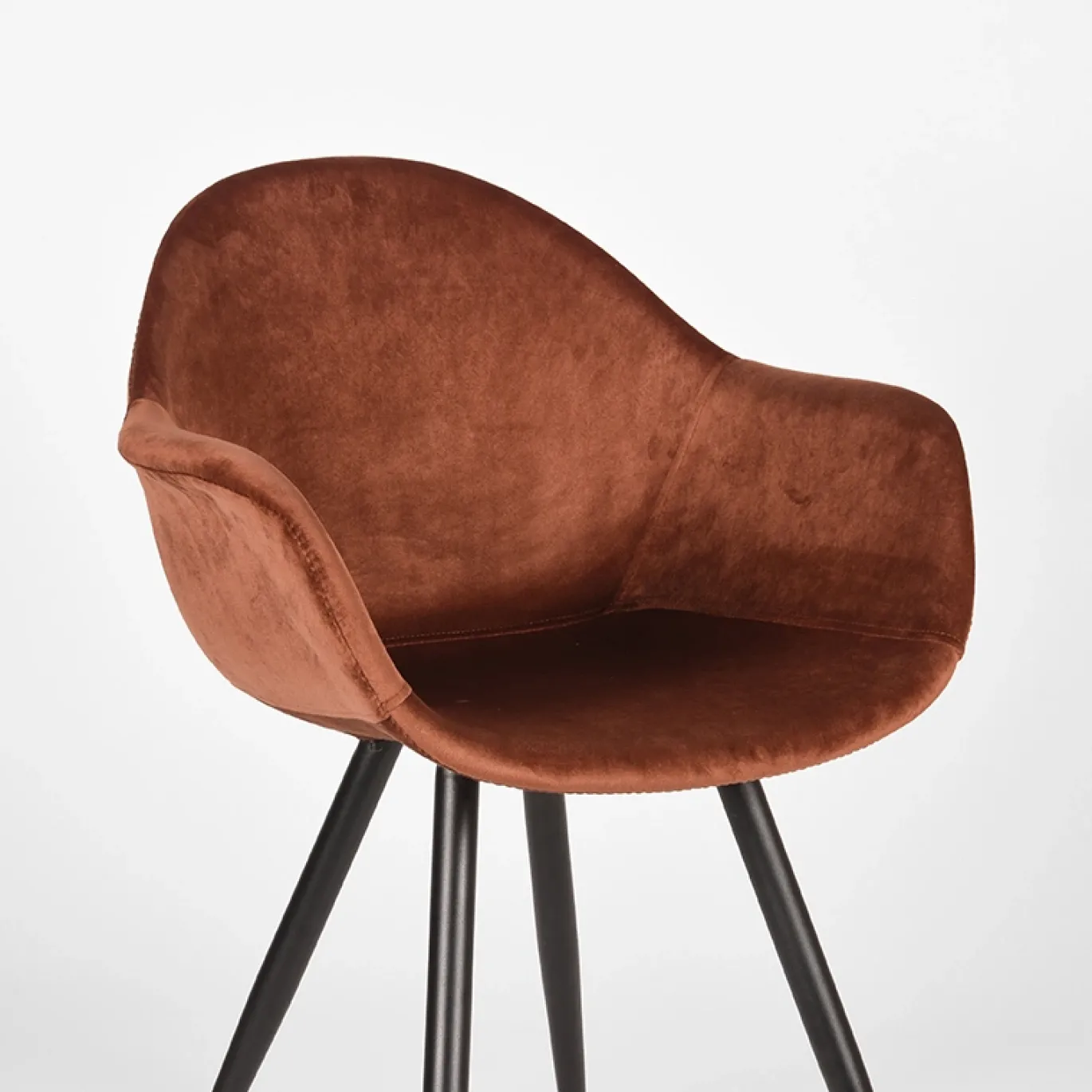 Label51 Eetkamerstoel Forli Rust Velvet