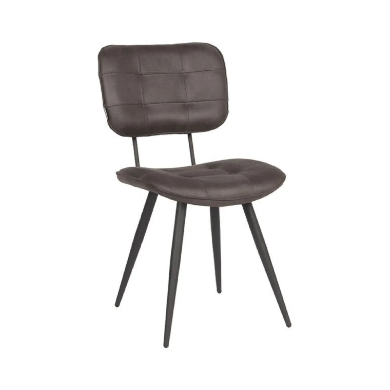LABEL51 Eetkamerstoel Gus Antraciet Microfiber