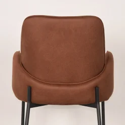 LABEL51 Eetkamerstoel Jari Cognac Microfiber