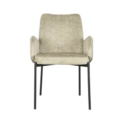LABEL51 Eetkamerstoel Joni Beige Fluweel