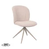 LABEL51 Eetkamerstoel Kimo Bouclé Naturel/Taupe Draaibaar