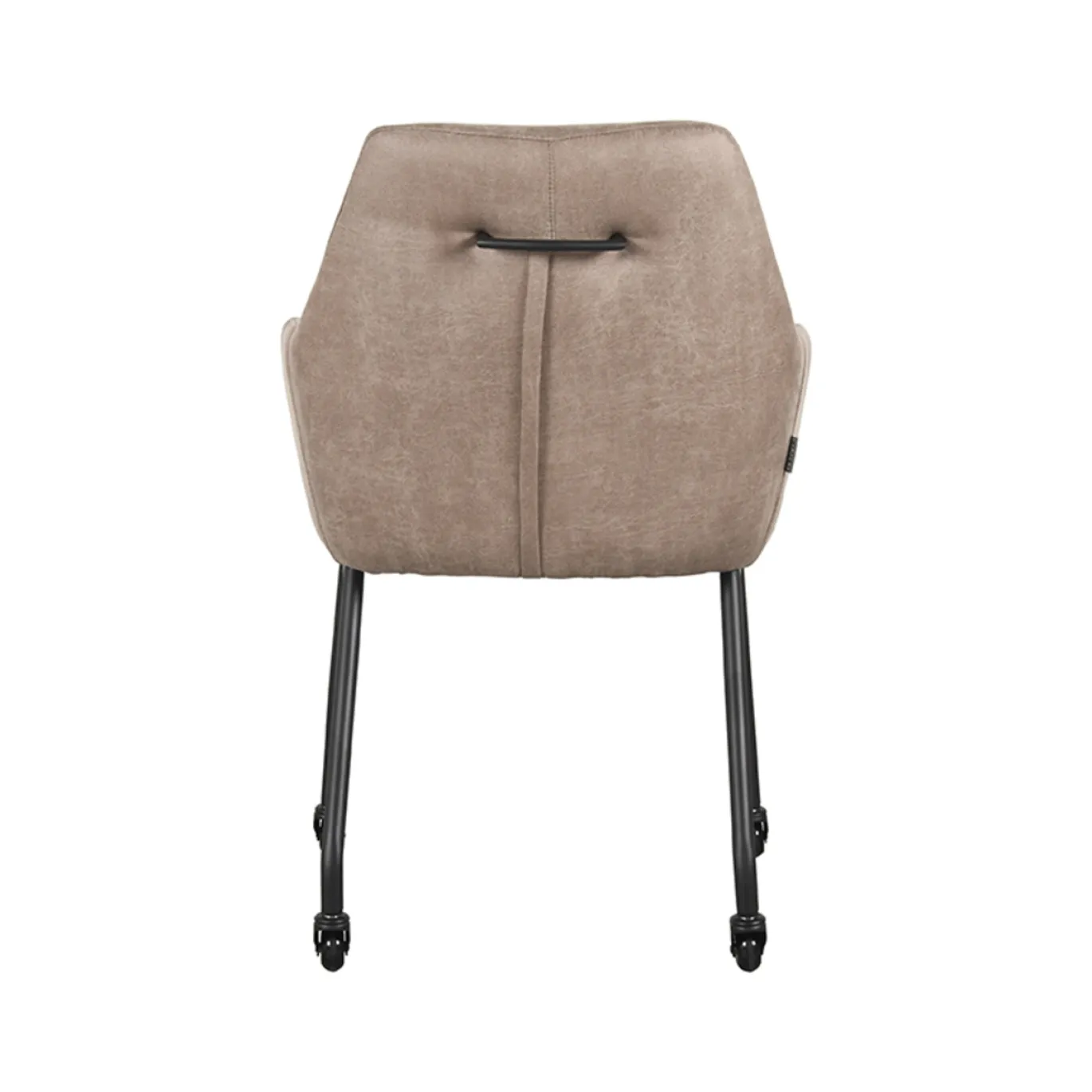 LABEL51 Eetkamerstoel Lenny Taupe Micro Suède