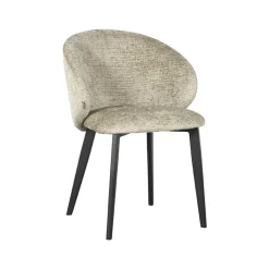 LABEL51 Eetkamerstoel Logan Beige Fluweel