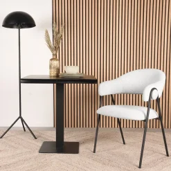LABEL51 Eetkamerstoel Lowen Ecru Bouclé