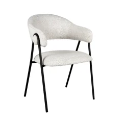 LABEL51 Eetkamerstoel Lowen Ecru Bouclé