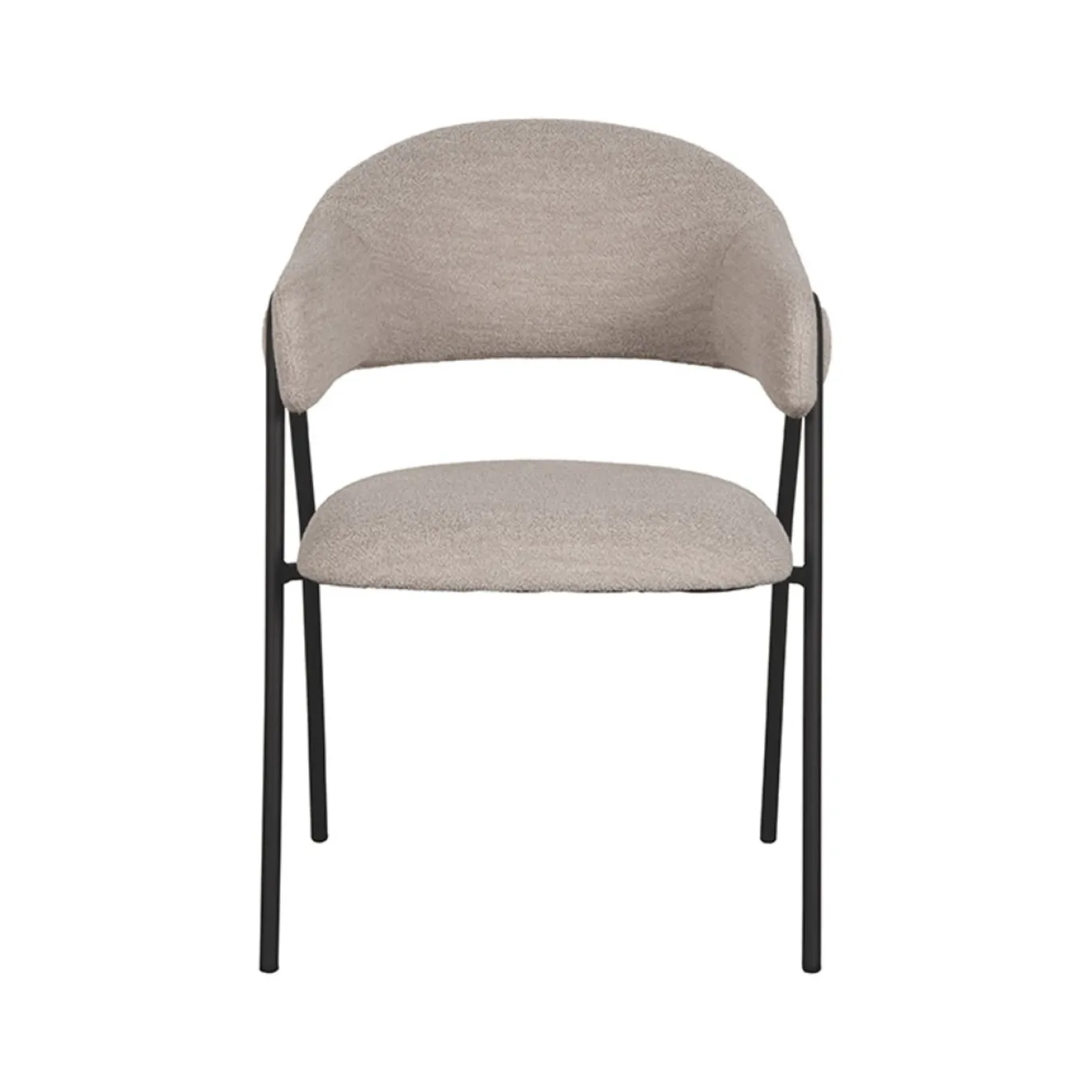 LABEL51 Eetkamerstoel Lowen Naturel Bouclé