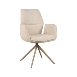 LABEL51 Eetkamerstoel Mellow Naturel Boucle