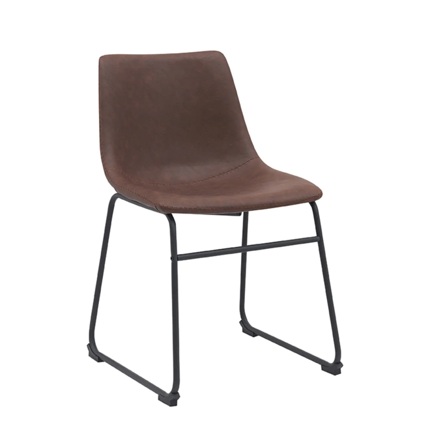LABEL51 Eetkamerstoel Risto PU-Leer Bruin