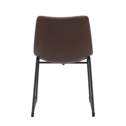 LABEL51 Eetkamerstoel Risto PU-Leer Bruin