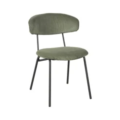 LABEL51 Eetkamerstoel Zack Forest Ribstof