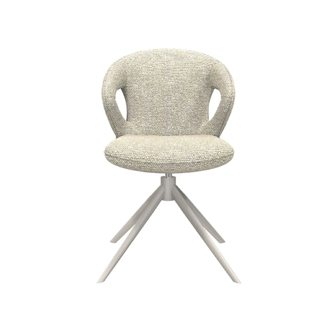 LABEL51 Eetkamerstoel Zurich Bouclé Naturel/Taupe