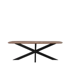 LABEL51 Eetkamertafel Zane Espresso Mangohout 220cm