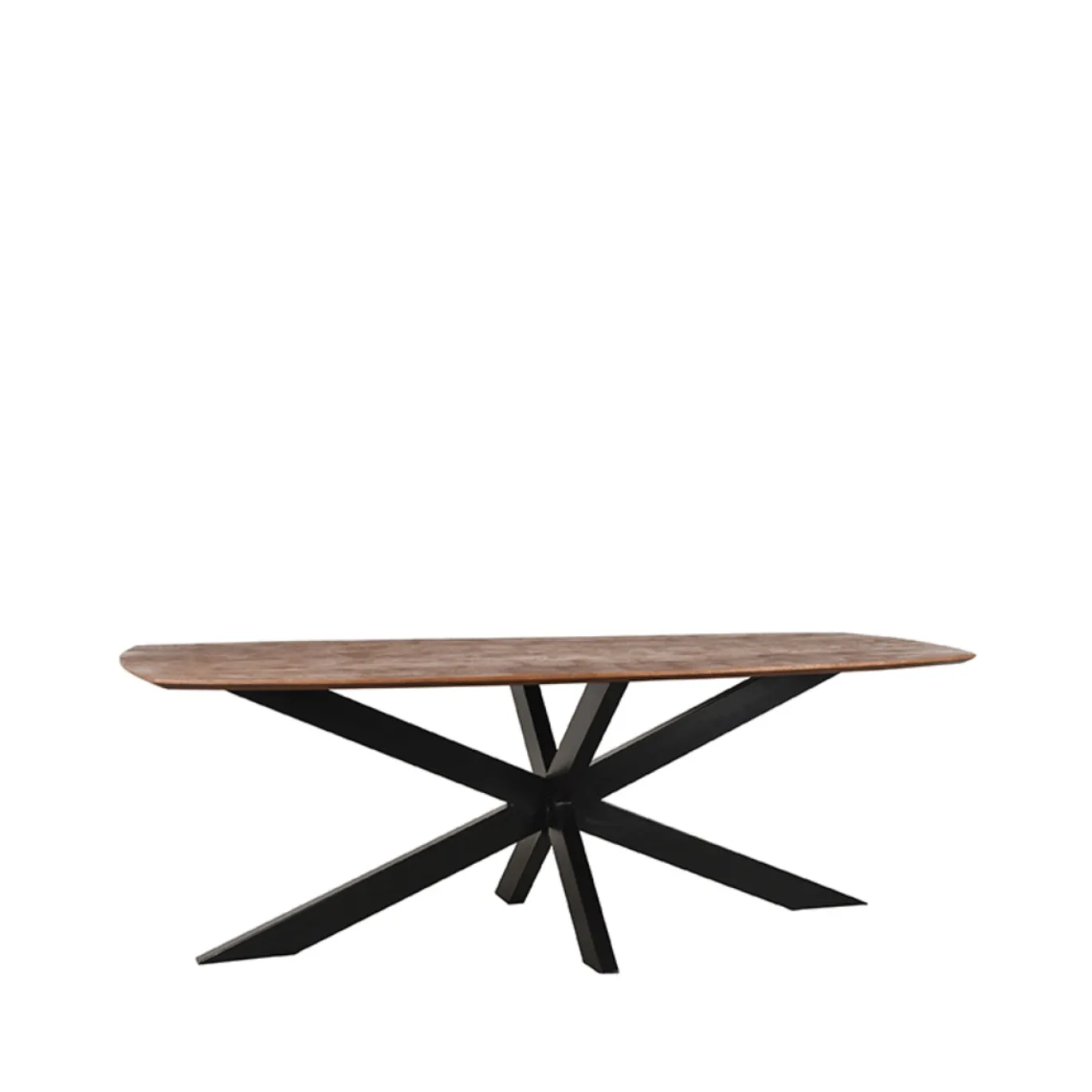 LABEL51 Eetkamertafel Zane Espresso Mangohout 220cm