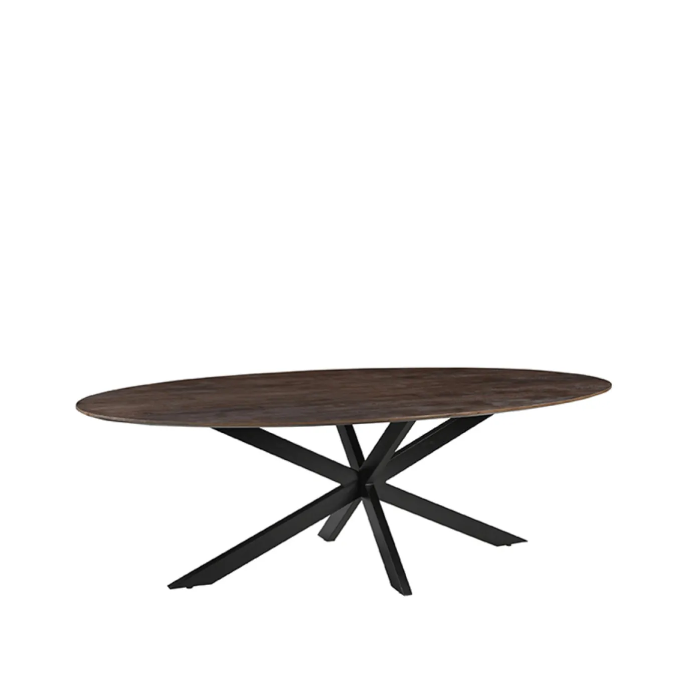 LABEL51 Eettafel James Ovaal Espresso 210cm