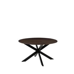 LABEL51 Eettafel Otis Espresso Mangohout Ø130cm