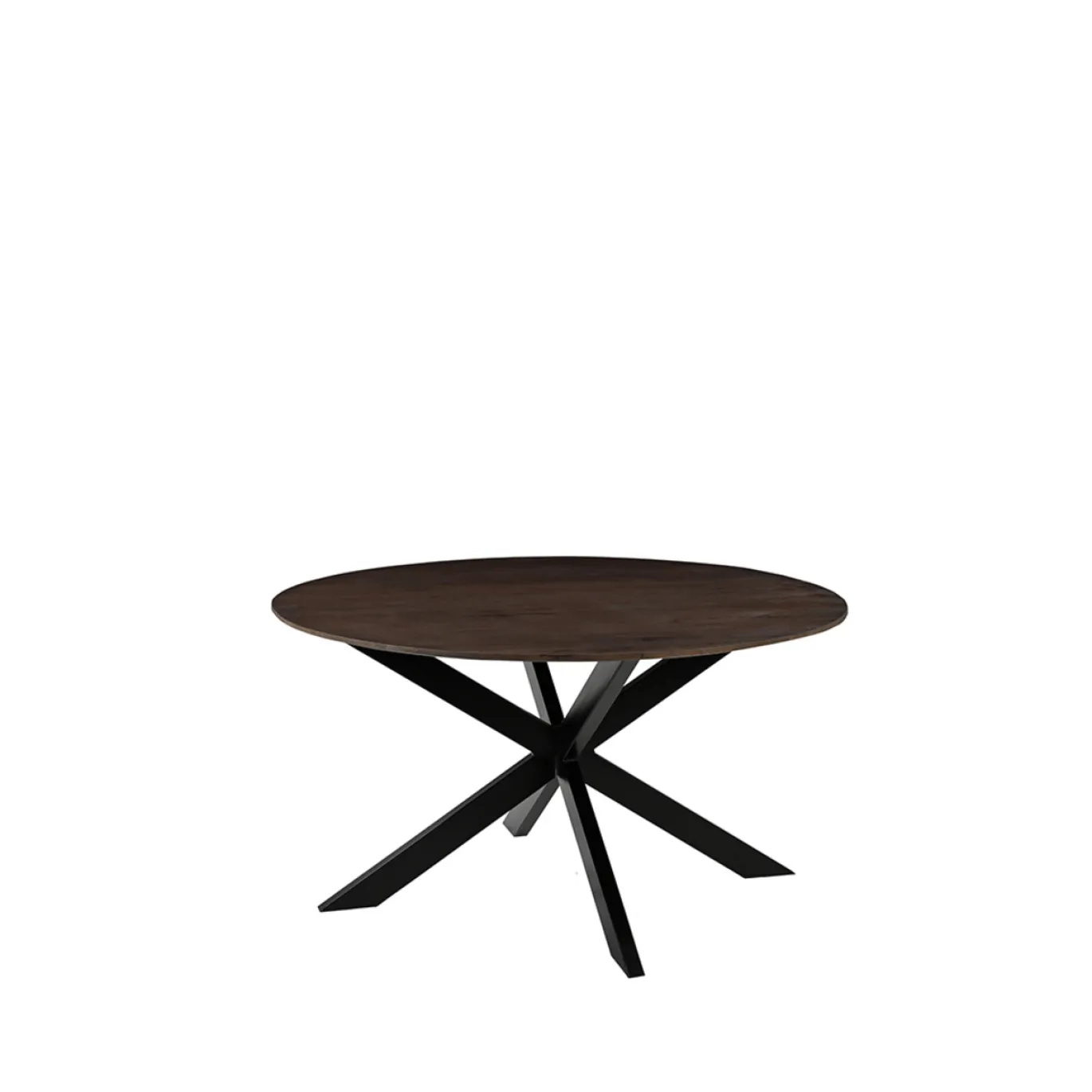 LABEL51 Eettafel Otis Espresso Mangohout Ø130cm