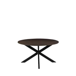LABEL51 Eettafel Otis Espresso Mangohout Ø130cm