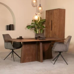 LABEL51 Eettafel Scott Espresso 200cm