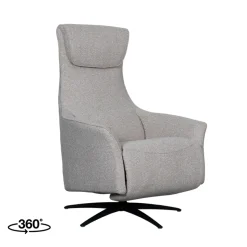 LABEL51 Elektrische Fauteuil Lund Bouclé Naturel