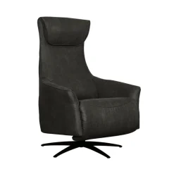 LABEL51 Elektrische Fauteuil Lund Micro Suède Antraciet
