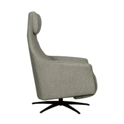 LABEL51 Elektrische Fauteuil Lund Bouclé Truffelgrijs