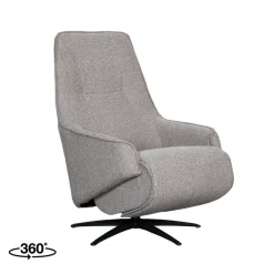 LABEL51 Elektrische Fauteuil Odense Bouclé Mushroom