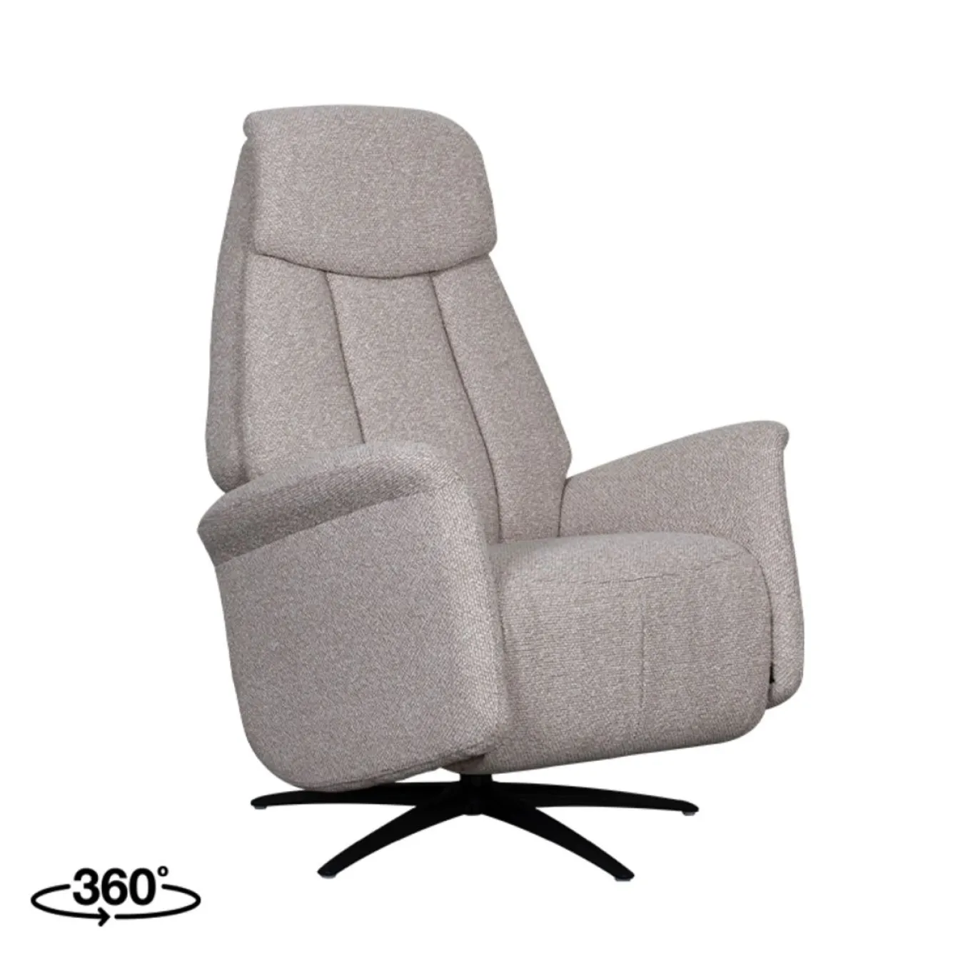 LABEL51 Elektrische Fauteuil Oslo Naturel Bouclé