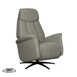 LABEL51 Elektrische Fauteuil Oslo Bouclé Mushroom