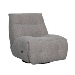 LABEL51 Elektrische Fauteuil Relax & Recharge Bouclé Truffelgrijs