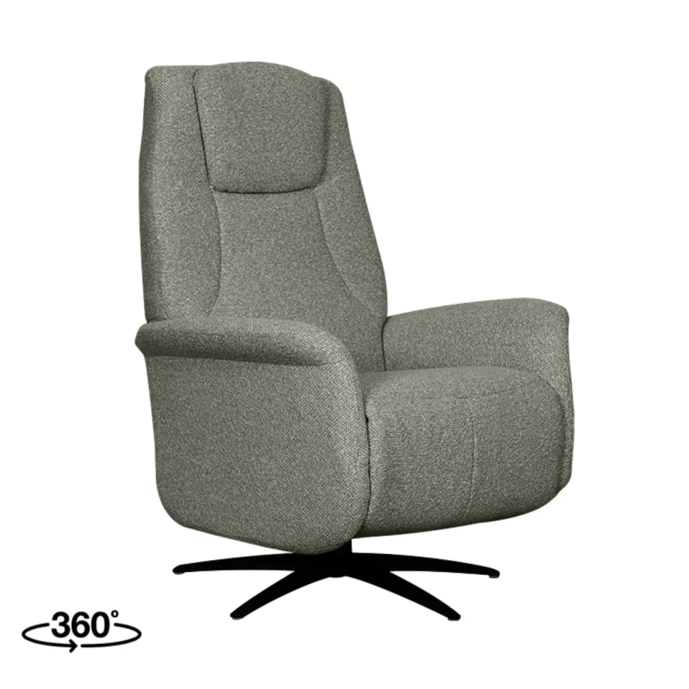 LABEL51 Elektrische Fauteuil Stockholm Bouclé Truffelgrijs