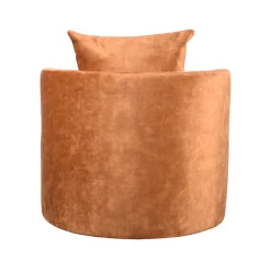 LABEL51 Fauteuil Evy Oker Velours Ø90x75cm