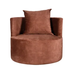 LABEL51 Fauteuil Evy Roest Velours Ø90x75cm