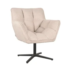 LABEL51 Fauteuil Ian Naturel Bouclé