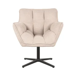 LABEL51 Fauteuil Ian Naturel Bouclé