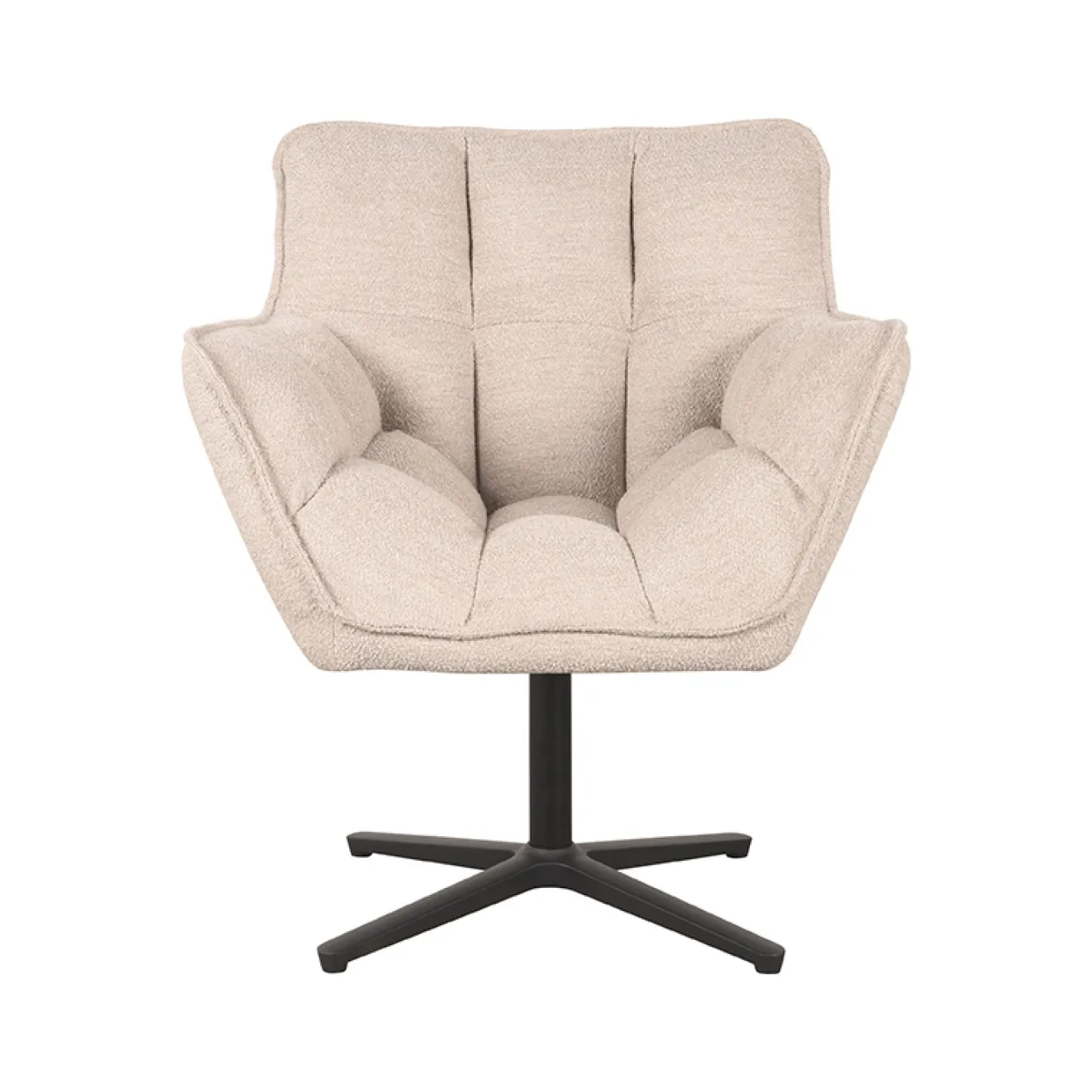 LABEL51 Fauteuil Ian Naturel Bouclé