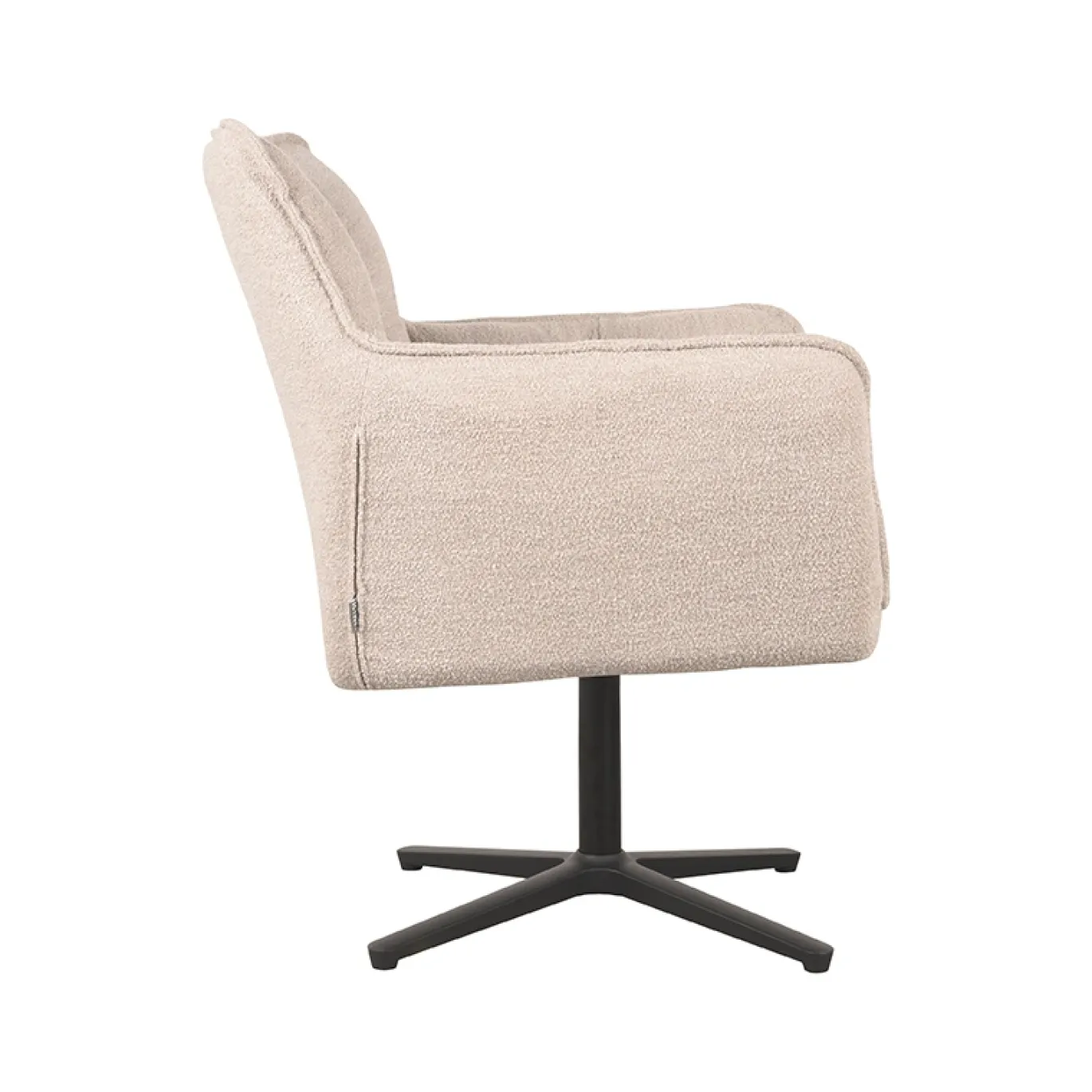 LABEL51 Fauteuil Ian Naturel Bouclé