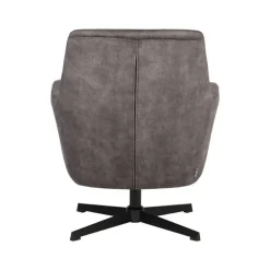 LABEL51 Fauteuil Toby Antraciet Velours