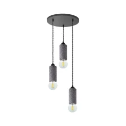 LABEL51 Hanglamp Fresco Concrete Beton 3-Lichts Getrapt