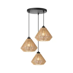 LABEL51 Hanglamp Ibiza Diamond 3-Lichts Naturel Jute