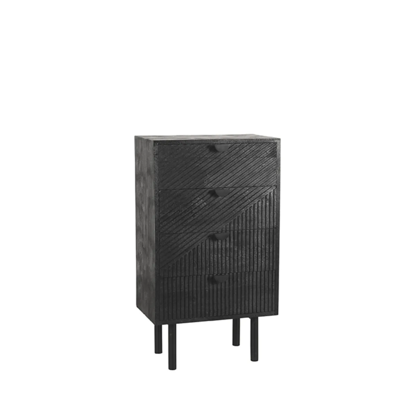LABEL51 Ladekast Cotia Zwart Mangohout