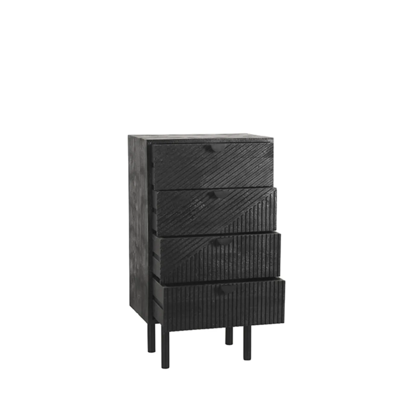 LABEL51 Ladekast Cotia Zwart Mangohout