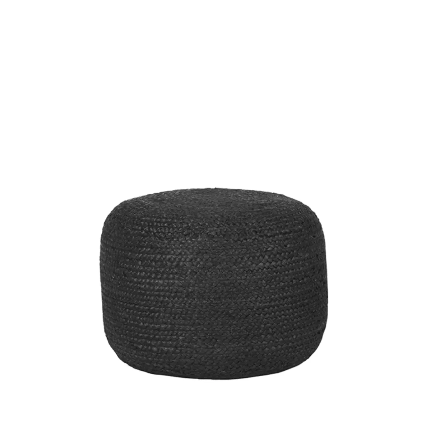 LABEL51 Poef Jute Zwart 50cm