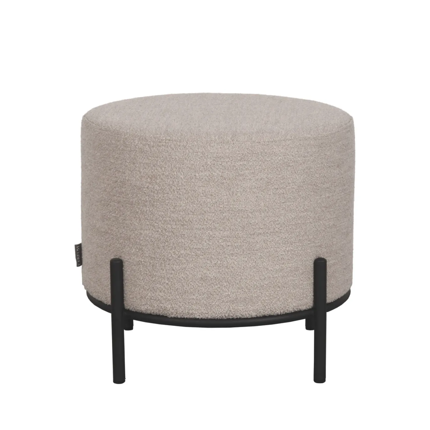LABEL51 Poef Troy L Naturel Bouclé Ø46cm