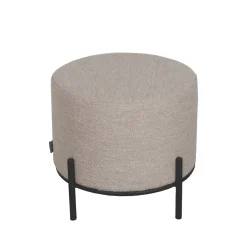 LABEL51 Poef Troy L Naturel Bouclé Ø46cm