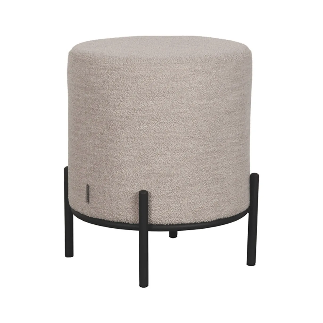 LABEL51 Poef Troy M Naturel Bouclé Ø41cm